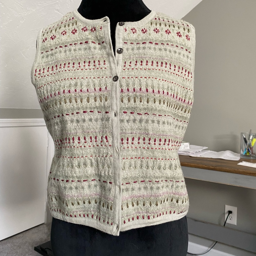 100% vintage wool vest :)
